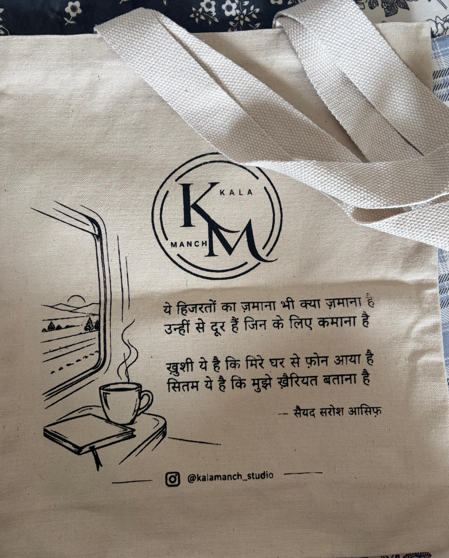 Shayari Canvas Tote Bag
